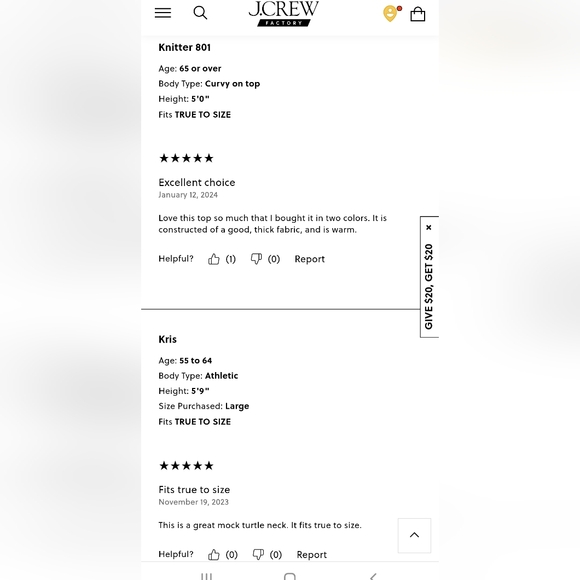 J.crew Factory striped mockneck ribbed top size M - Picture 13 of 14